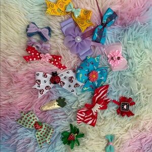 Colorful Kids Hair Bow Set